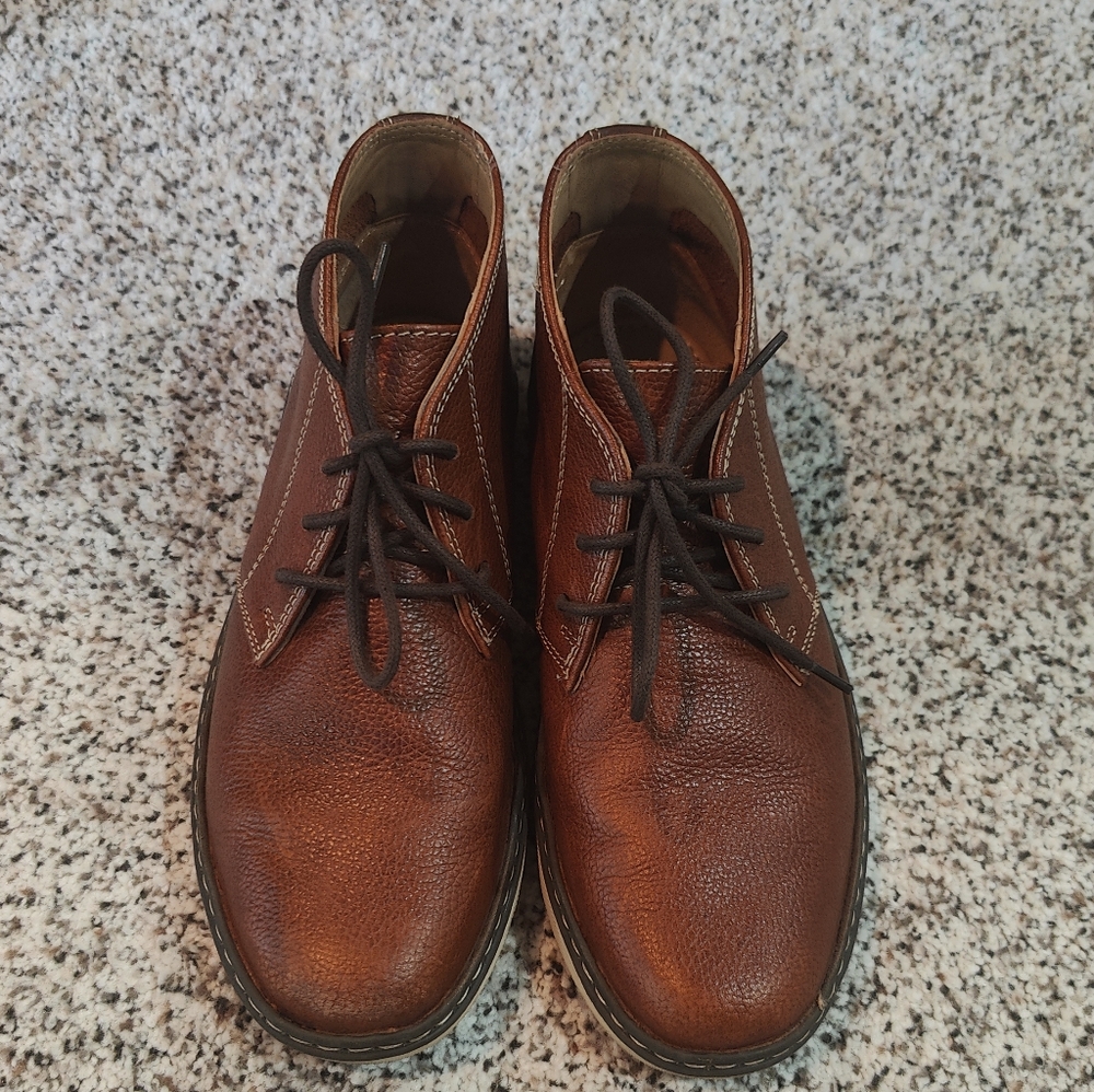 Boys' Johnstone & Murphy McGuffey Leather Lace-Up Chukka Boots (Youth)